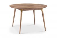 Round Dining Table Elegant Victory Walnut &amp; Gold Round Dining Table Apt2b