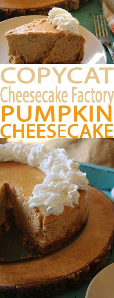Copycat Cheesecake Factory Pumpkin Cheesecake Recipe