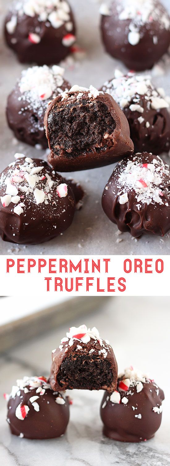 Peppermint Oreo Truffles