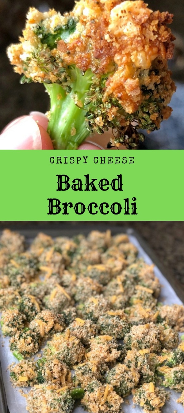Crispy Cheese Baked Broccoli