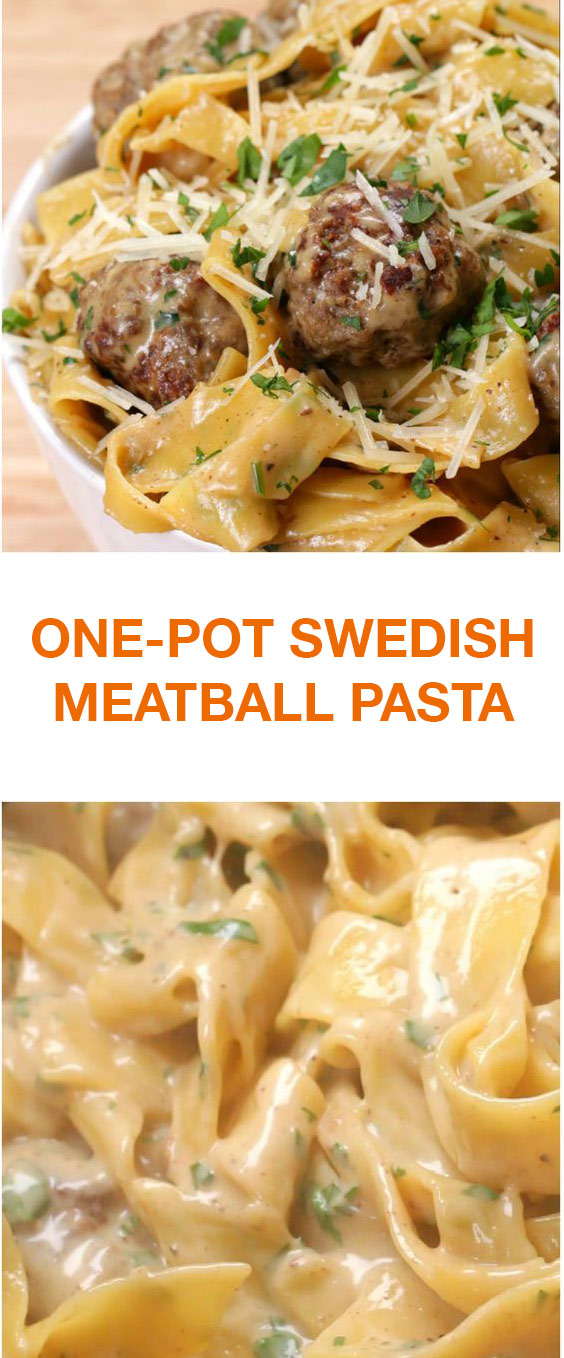 One-pot Swedish Meatball Pasta