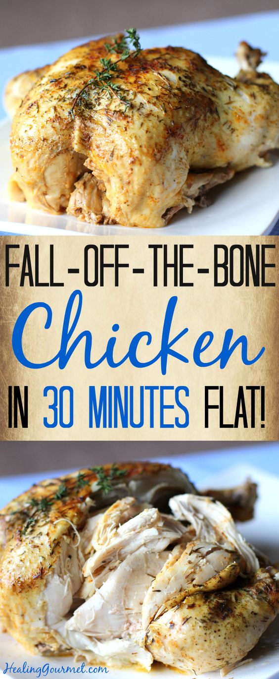 Fall-Off-The-Bone Pressure Cooker Chicken (in 30 Minutes!)