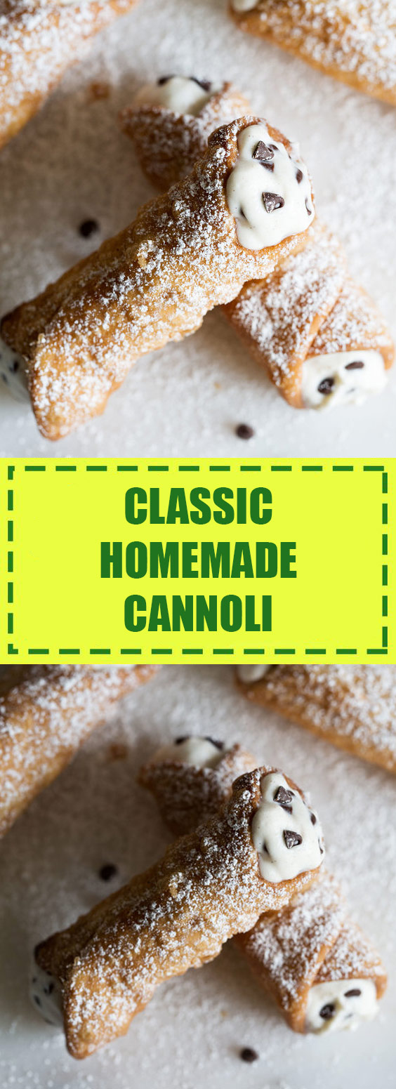 Classic Homemade Cannoli