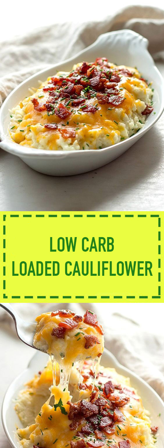 Loaded Cauliflower (Low Carb + Keto)