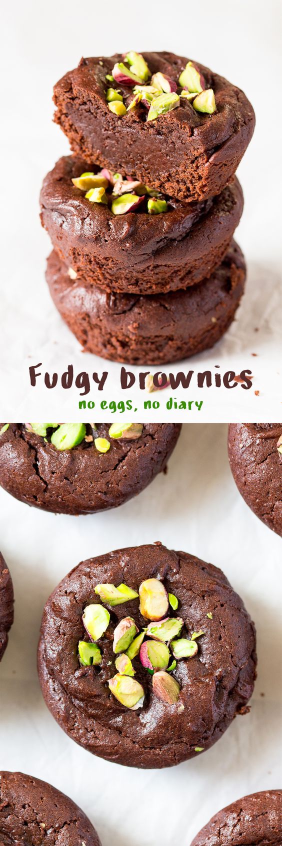 These fudgey brownies are easy and quick to make. They're are vegan but you would have never guessed.