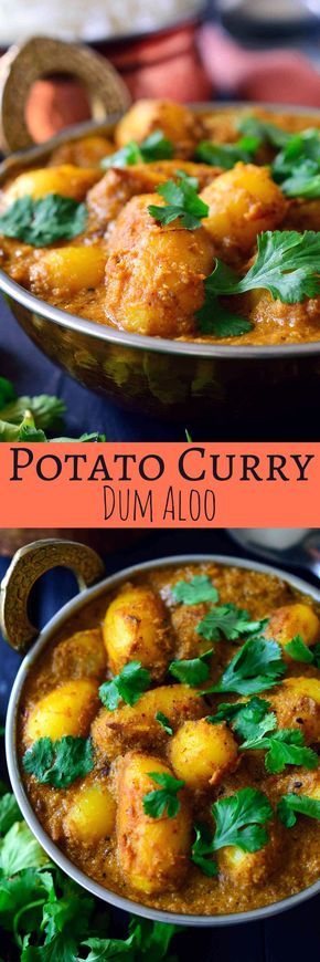 This spicy vegan potato curry is full on with flavour and easy to make with pantry staples. Fried potatoes are simmered in a spicy and savory tomato-cashew sauce infused with delicious, aromatic Indian spices. You’ll be surprised by how tasty the humble potato can be!