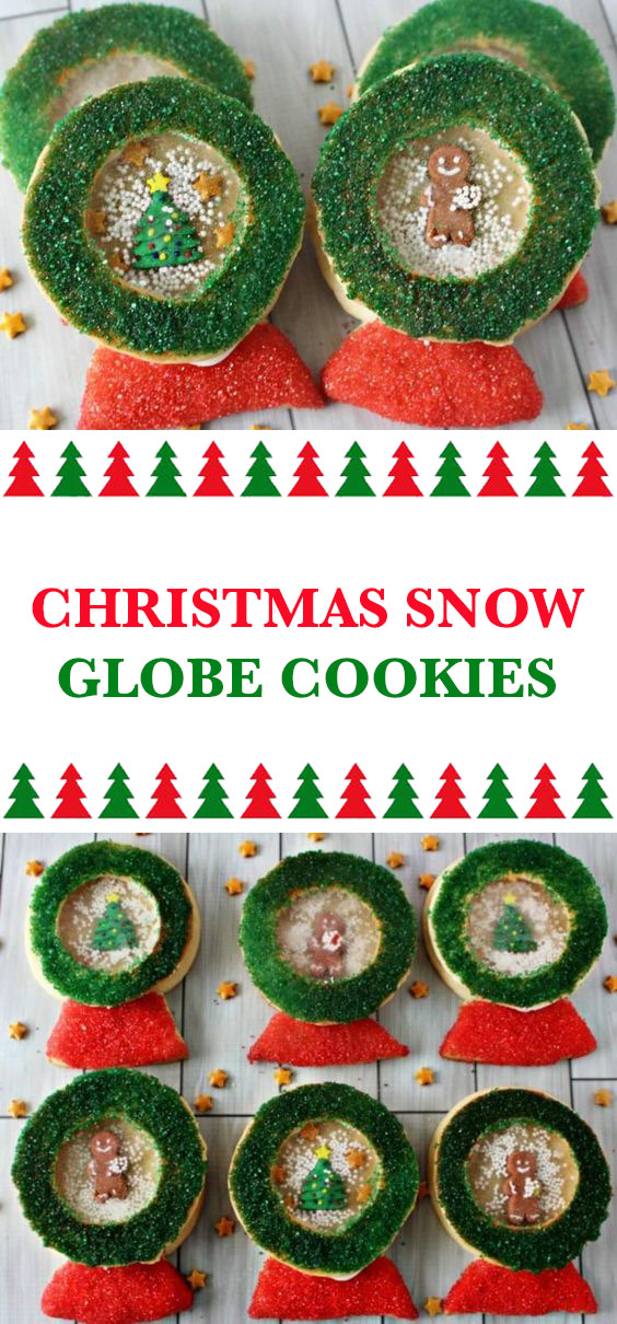 Christmas Snow Globe Cookies