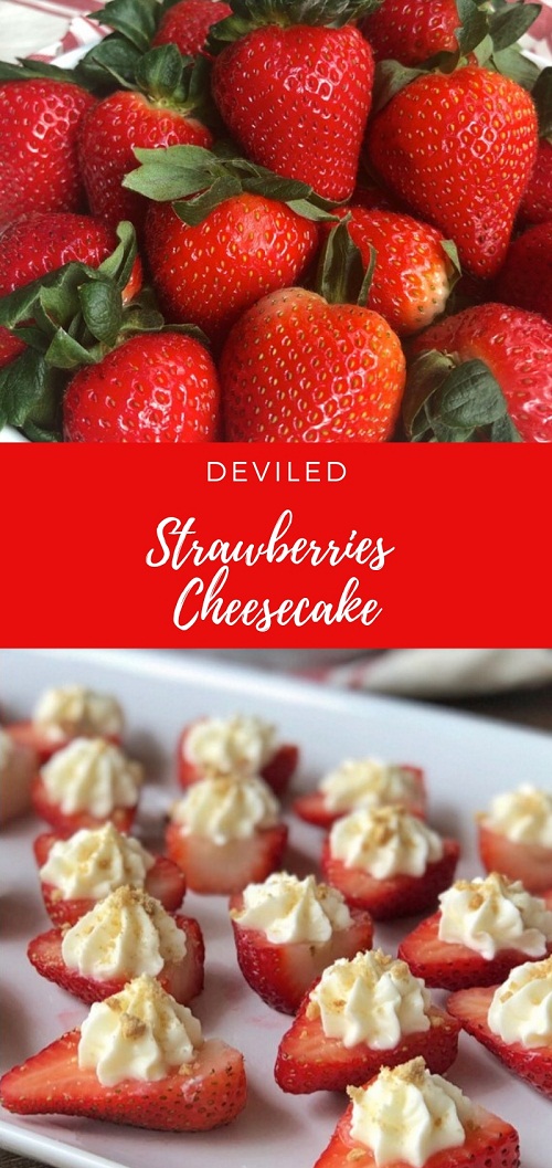Deviled Strawberries Cheesecake