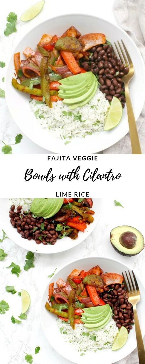 The Fajita Veggie Bowls with Cilantro Lime Rice