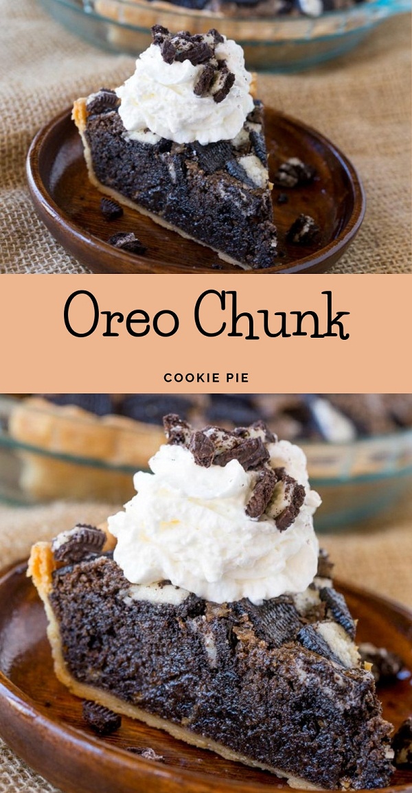 Oreo Chunk Cookie Pie