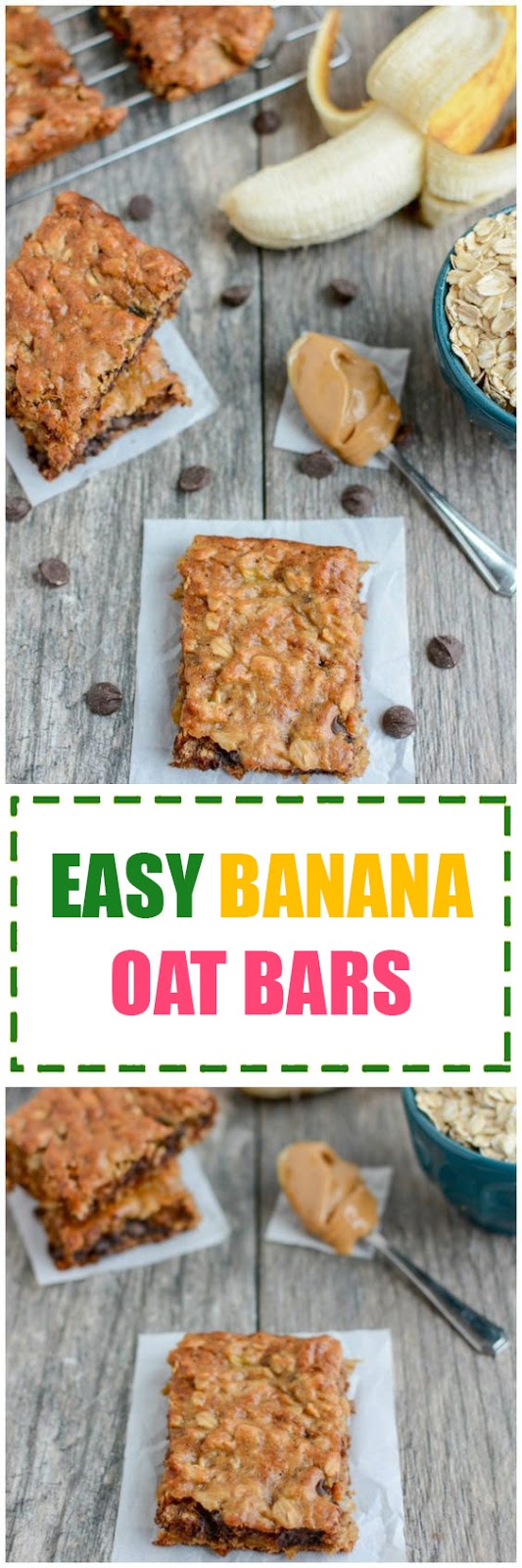 Easy Banana Oat Bars