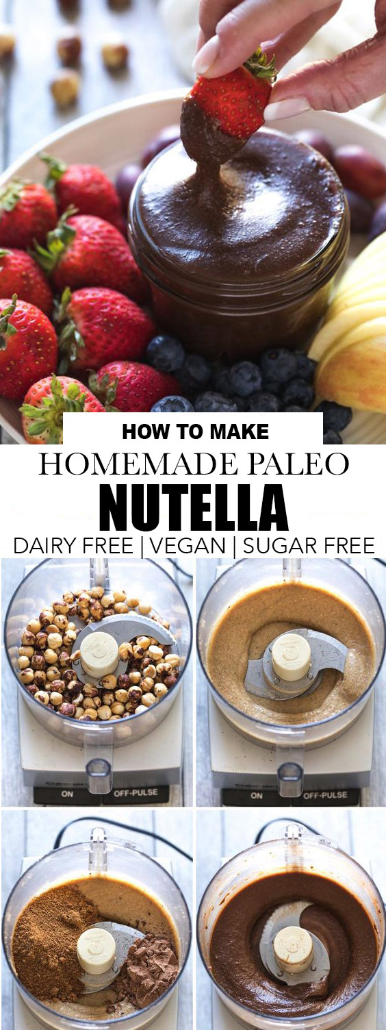 Homemade Paleo Nutella (Refined Sugar Free, Dairy Free)