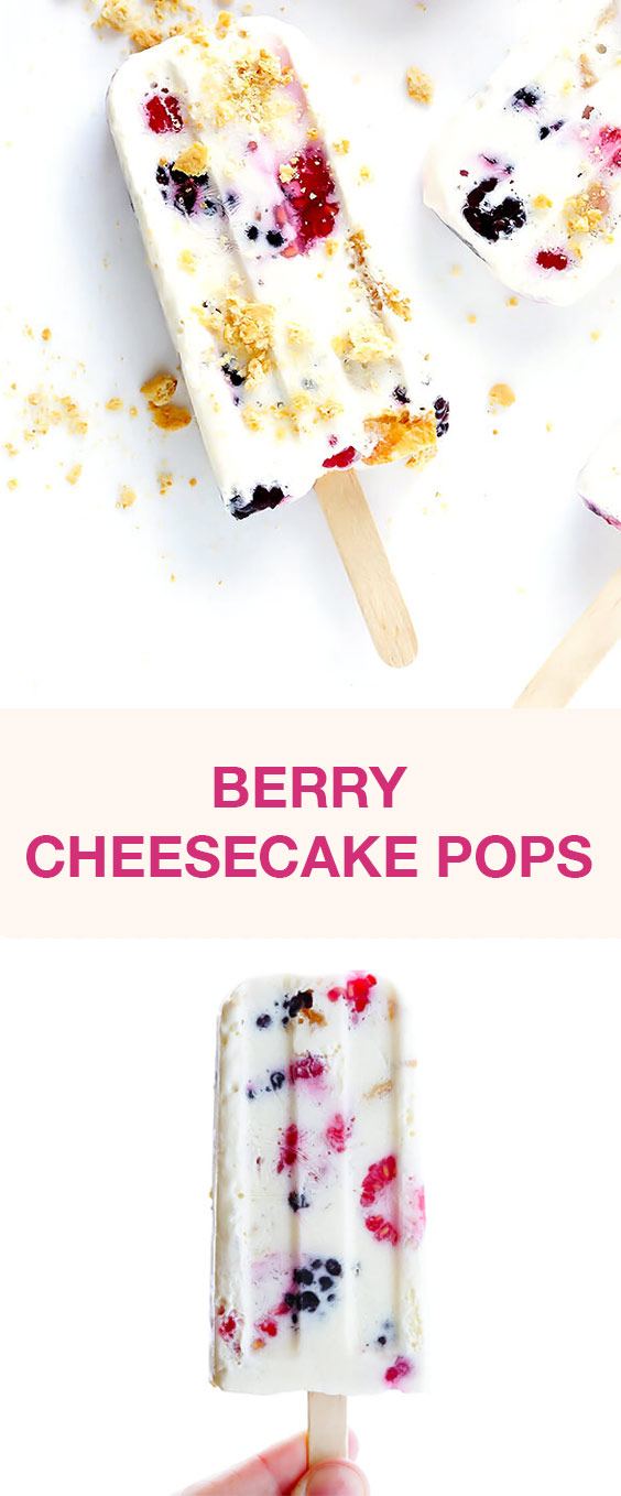 Berry Cheesecake Pops