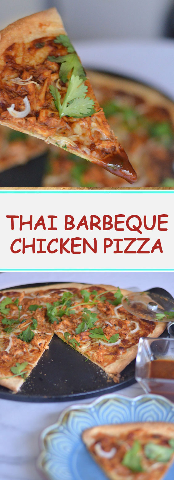 Thai Barbeque Chicken Pizza