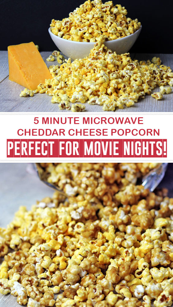 Homemade Cheddar Cheese Popcorn