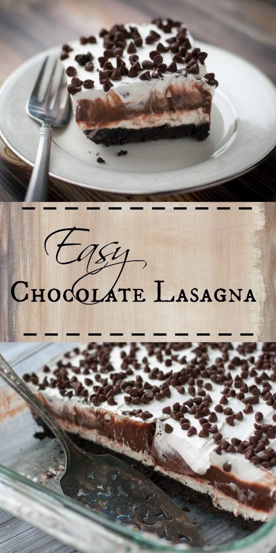 Chocolate Lasagna – A Chocolate Lover’s Treat