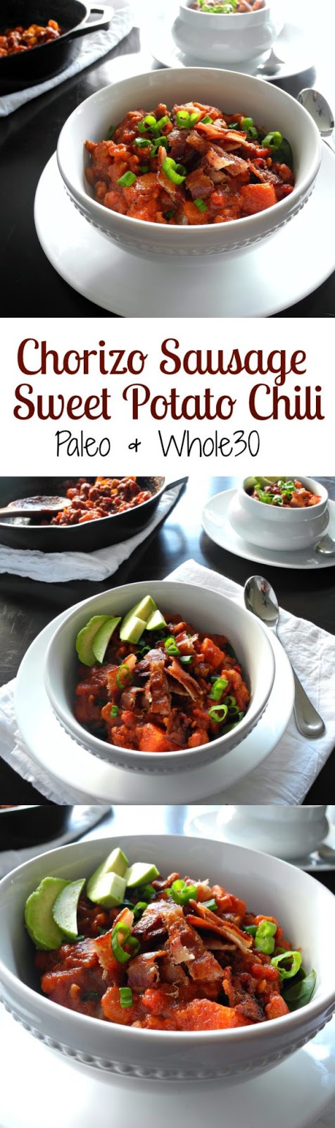 Chorizo Sweet Potato Chili (Paleo & Whole30)