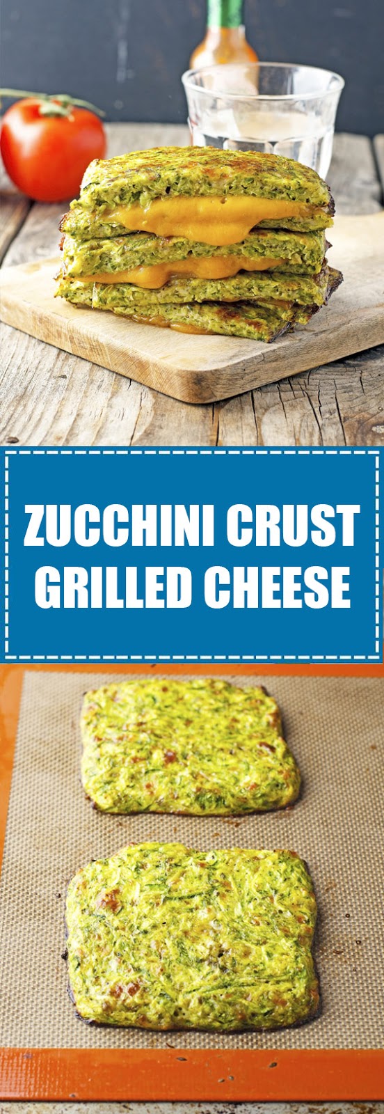 Zucchini Crust Grilled Cheese