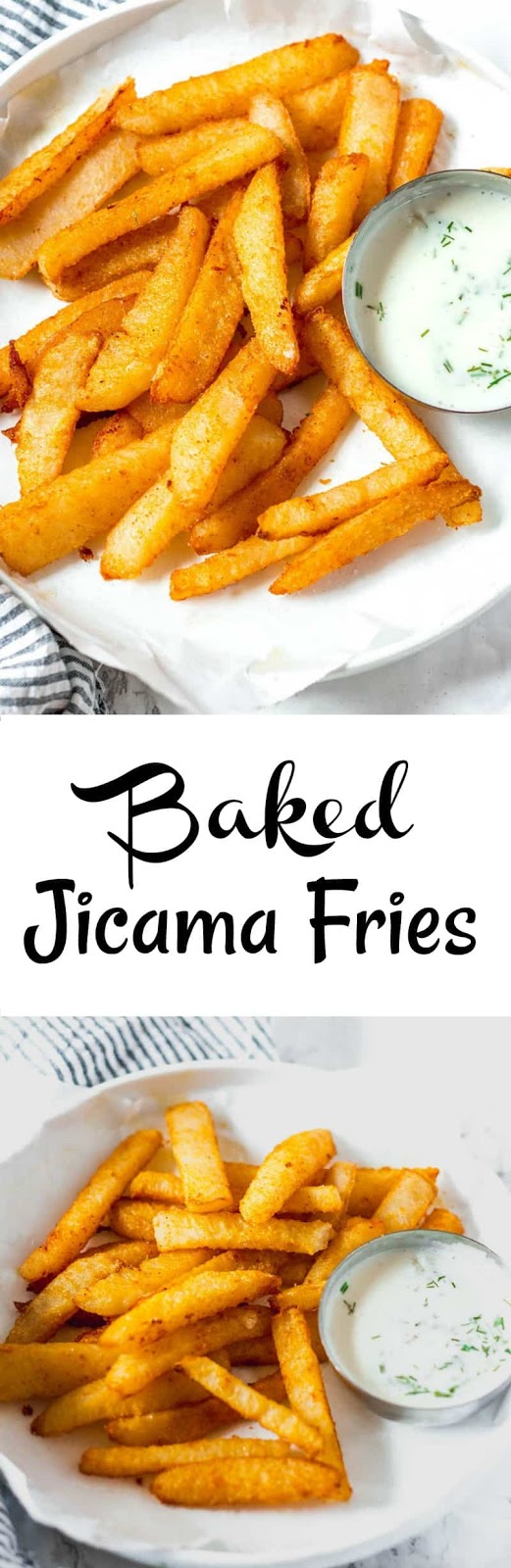 Baked Jicama Fries