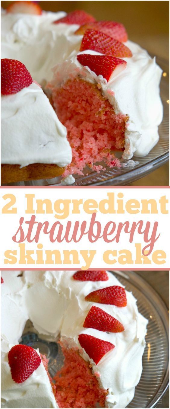 2 Ingredient Strawberry Cake