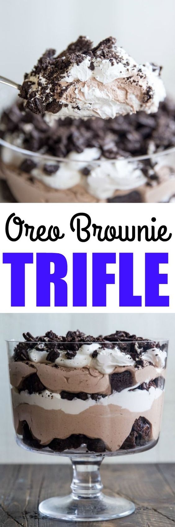 The ultimate chocolate dessert! Layers of brownie pieces, rich chocolate pudding, whipped topping, and crushed Oreos. Swoon! via @culinaryhill