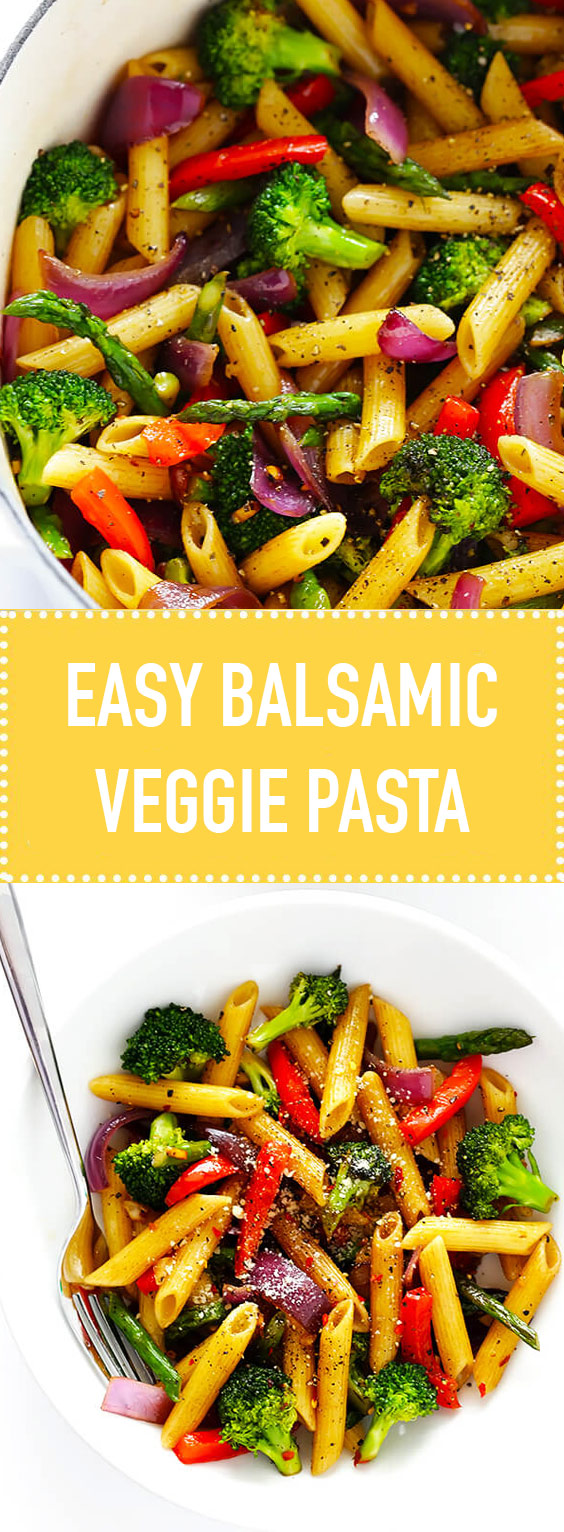 Easy Balsamic Veggie Pasta