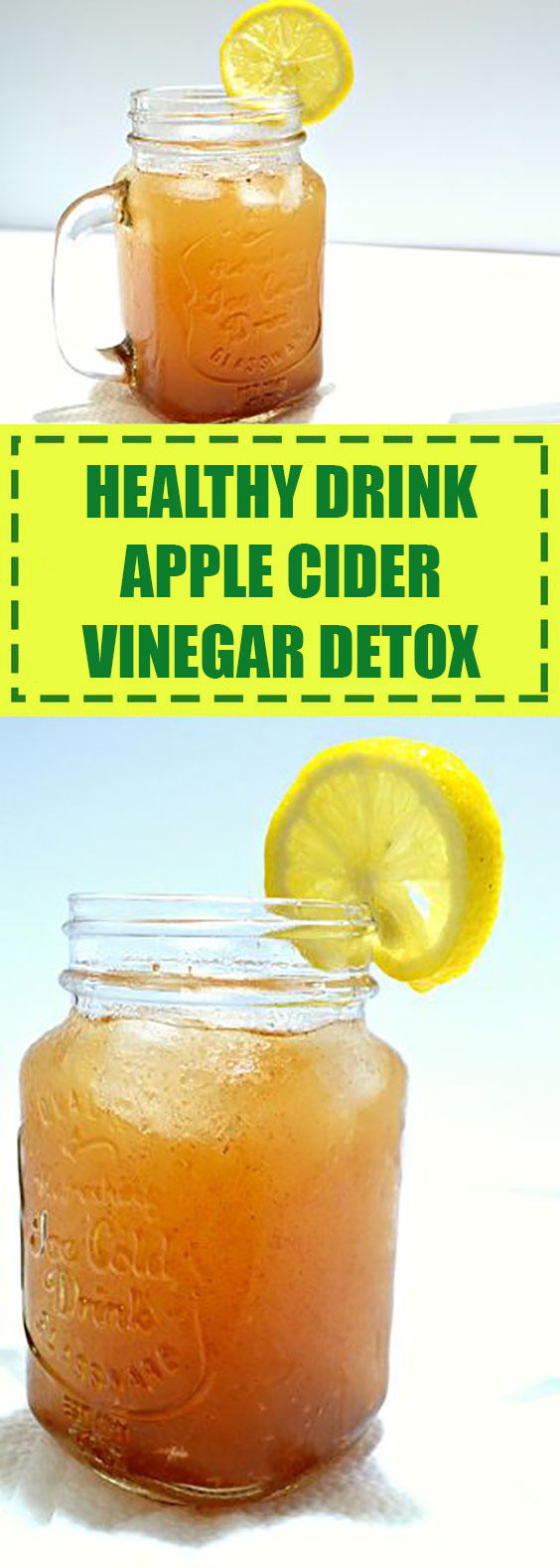 Healthy Drink Apple Cider Vinegar Detox