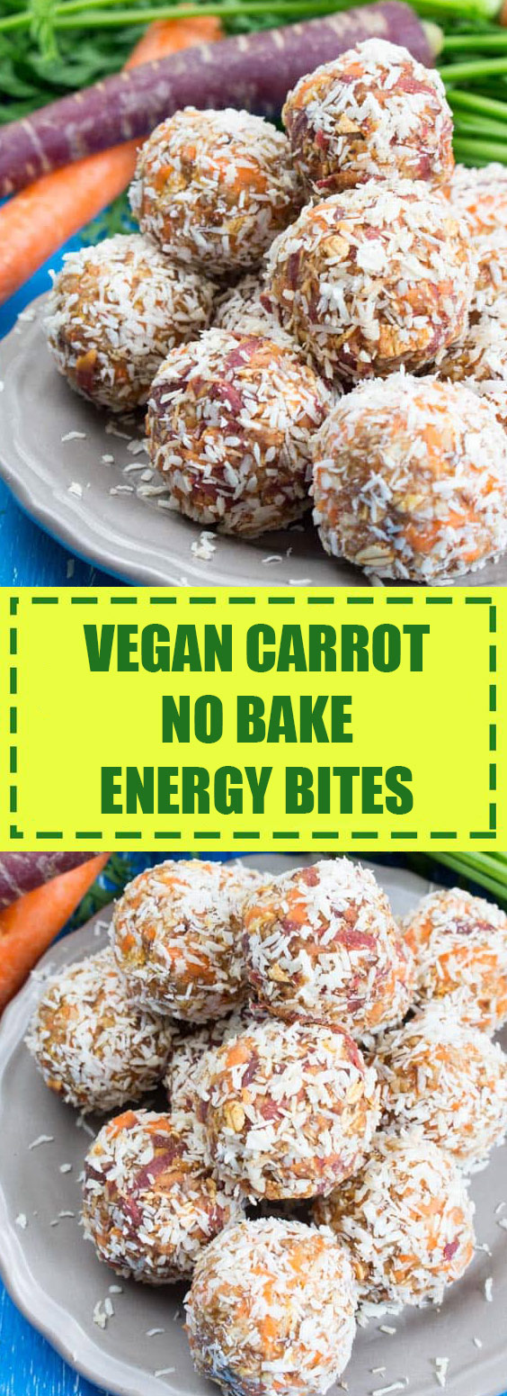 Vegan Carrot No Bake Energy Bites