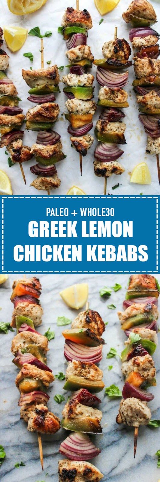 Greek Lemon Chicken Kebabs