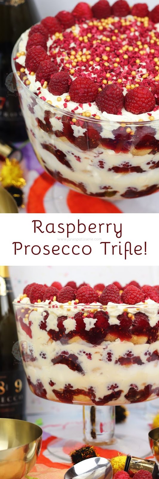 Raspberry Prosecco Trifle