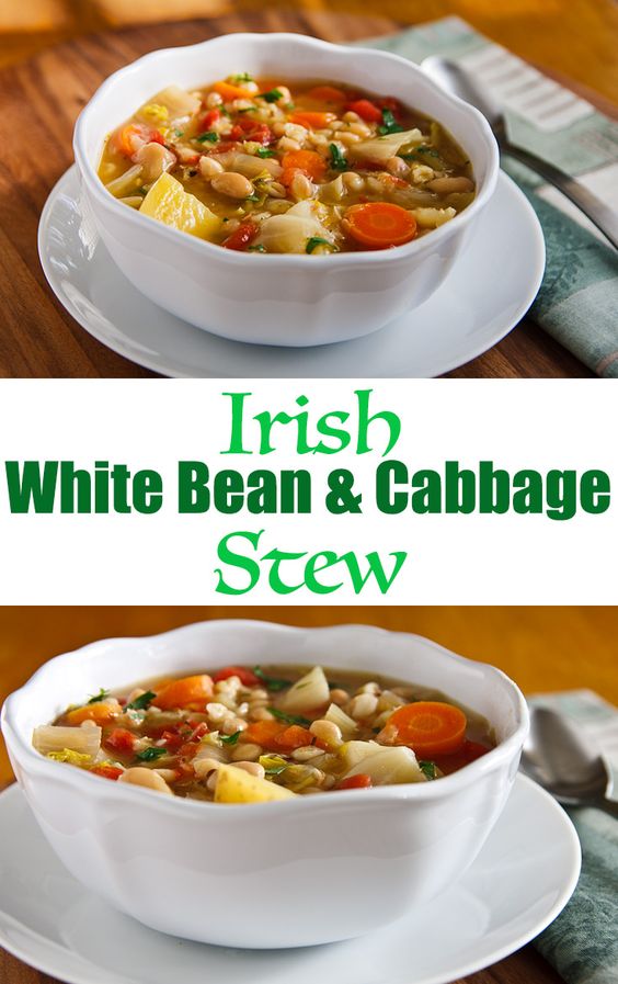 Irish White Bean and Cabbage Stew