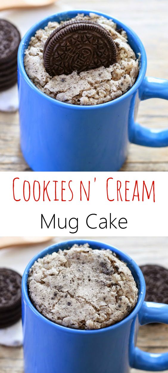 Cookies and Cream Mug Cake