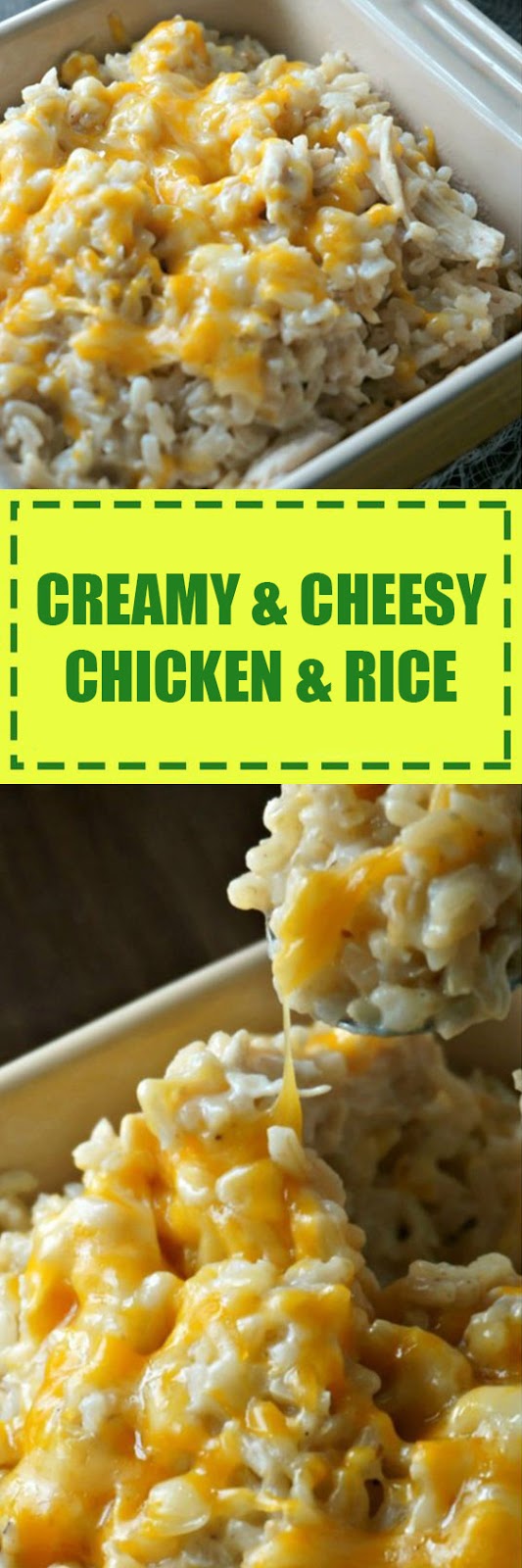 Creamy and Cheesy Chicken and Rice
