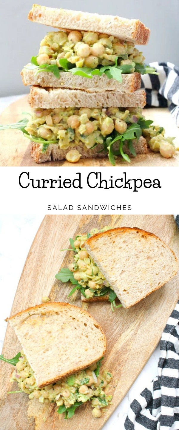 Curried Chickpea Salad Sandwiches