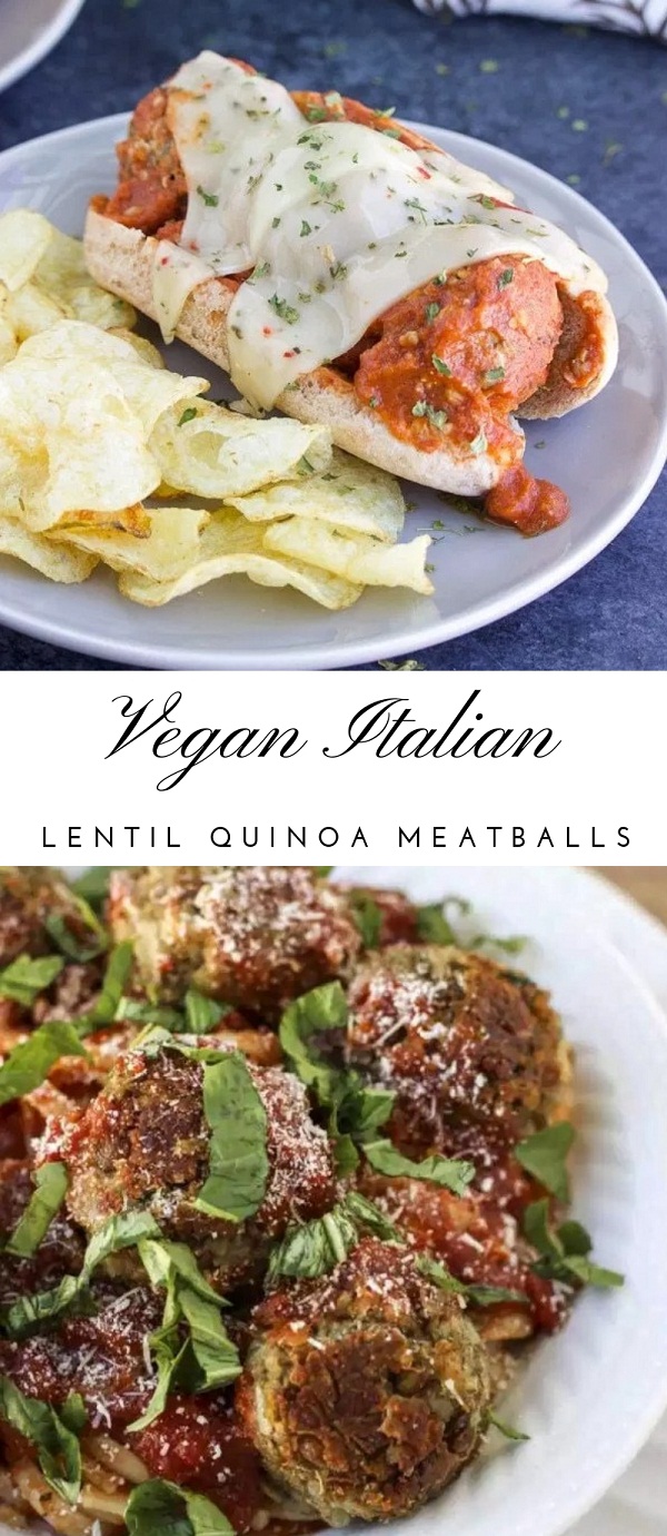 Vegan Italian Lentil Quinoa MeatBalls