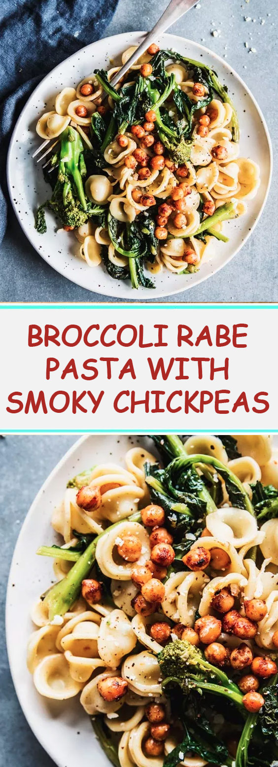 Broccoli Rabe Pasta with Smoky Chickpeas