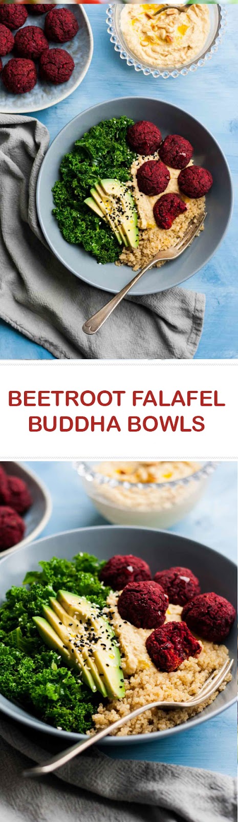 Beetroot Falafel Buddha Bowls