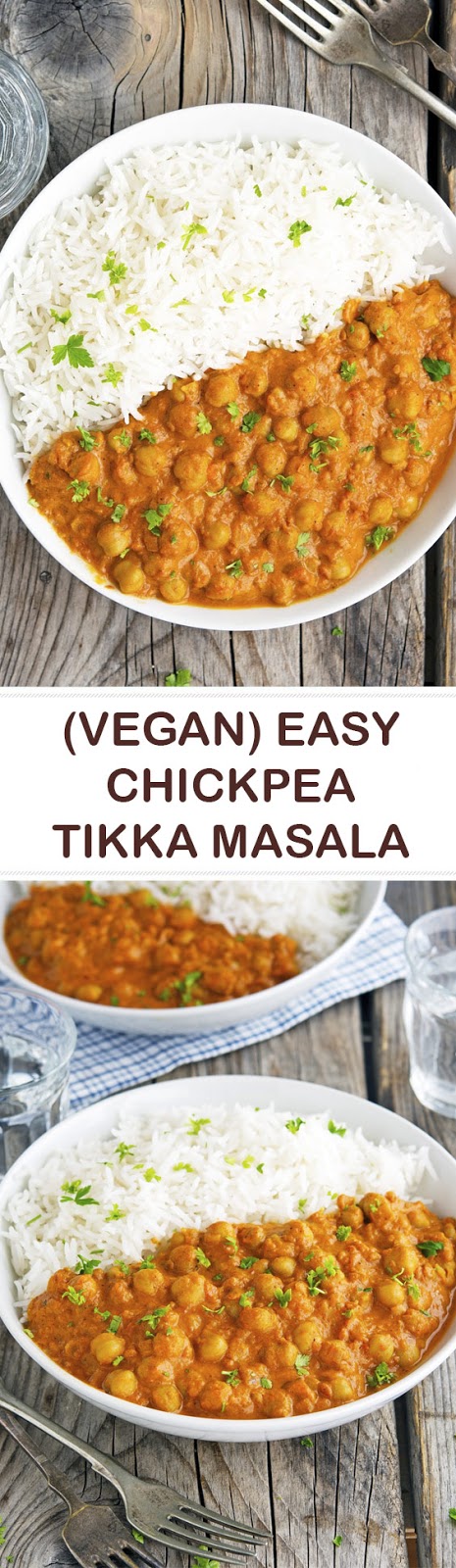 Easy Vegan Chickpea Tikka Masala 