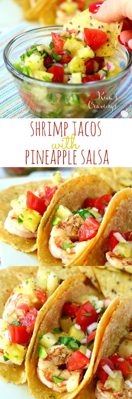 Super Simple Shrimp Tacos with Pineapple Salsa