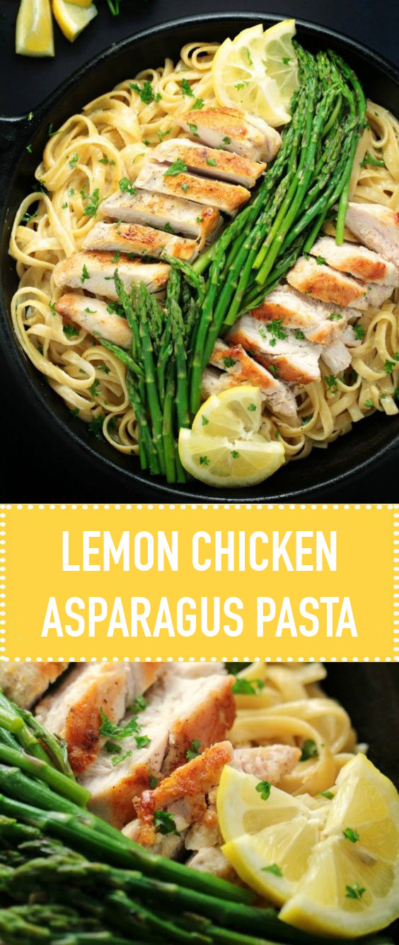 Lemon Chicken & Asparagus Pasta