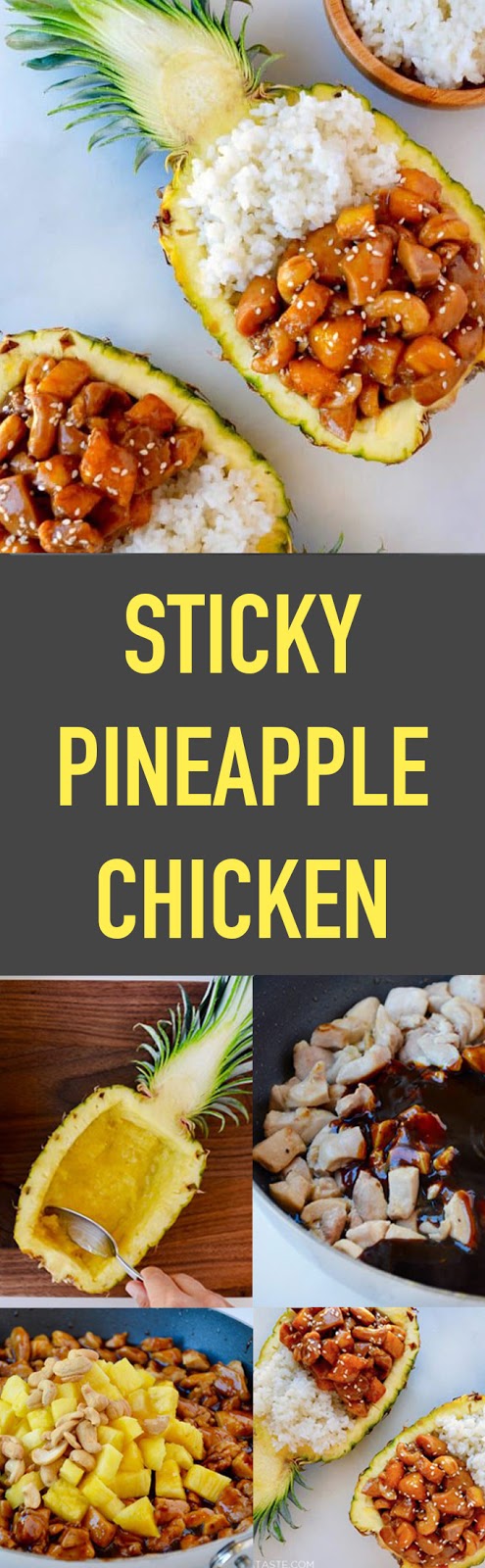 Delicious Sticky Pineapple Chicken