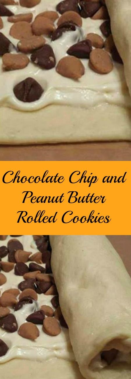 So easy when made with crescent rolls, cream cheese, peanut butter and chocolate chips. Just roll and bake.