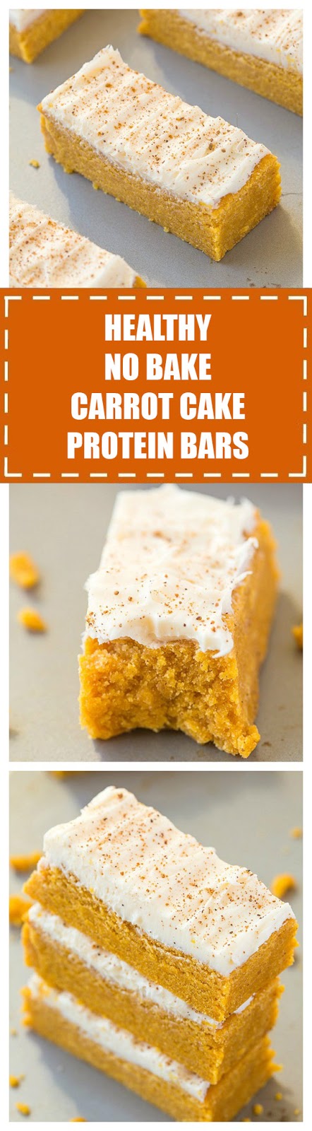 Healthy No Bake Carrot Cake Protein Bars
