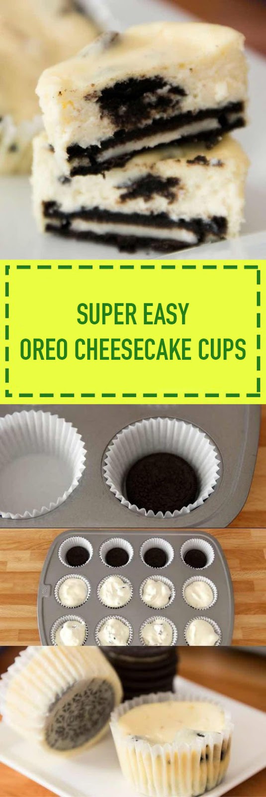Super Easy Oreo Cheesecake Cups