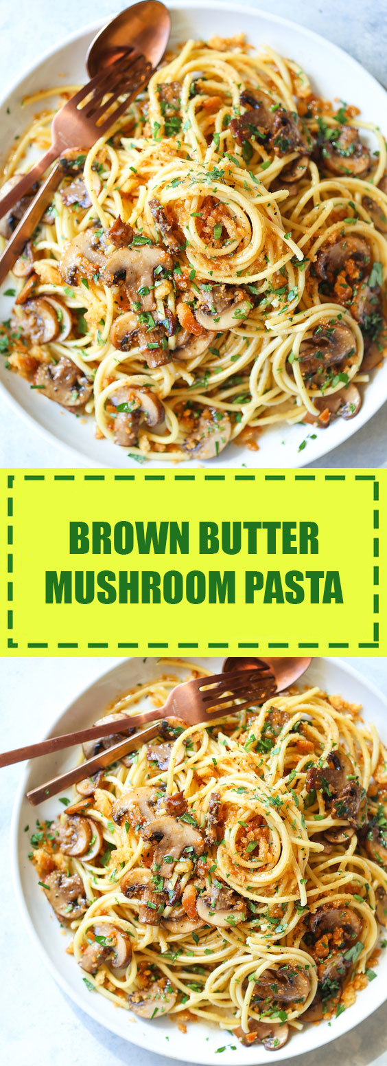 Brown Butter Mushroom Pasta