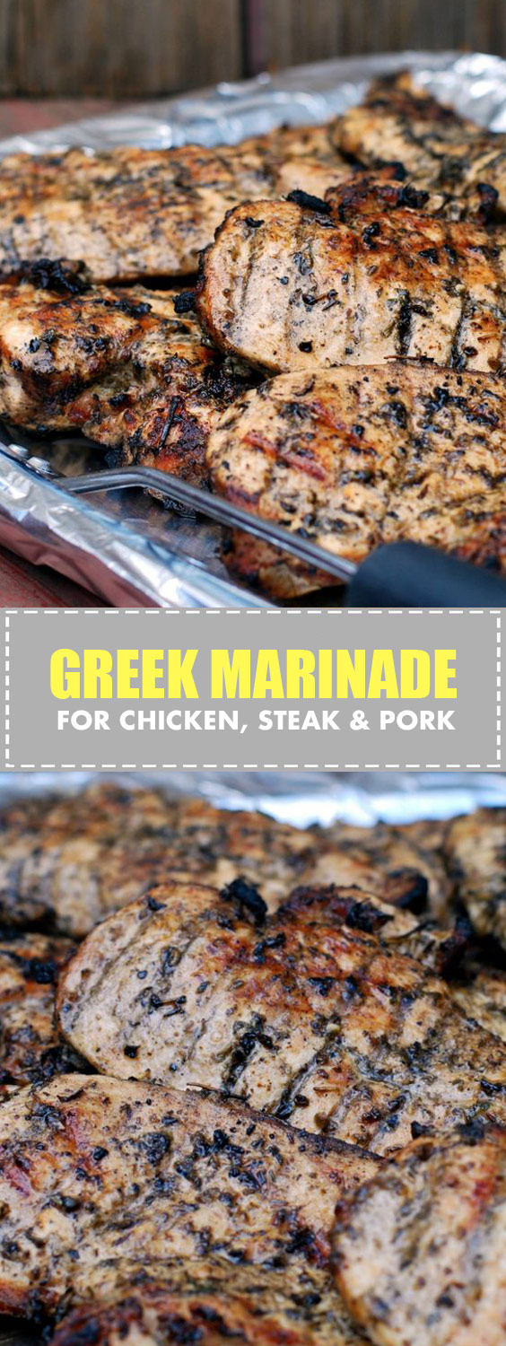The Best Greek Marinade for Chicken, Steak & Pork
