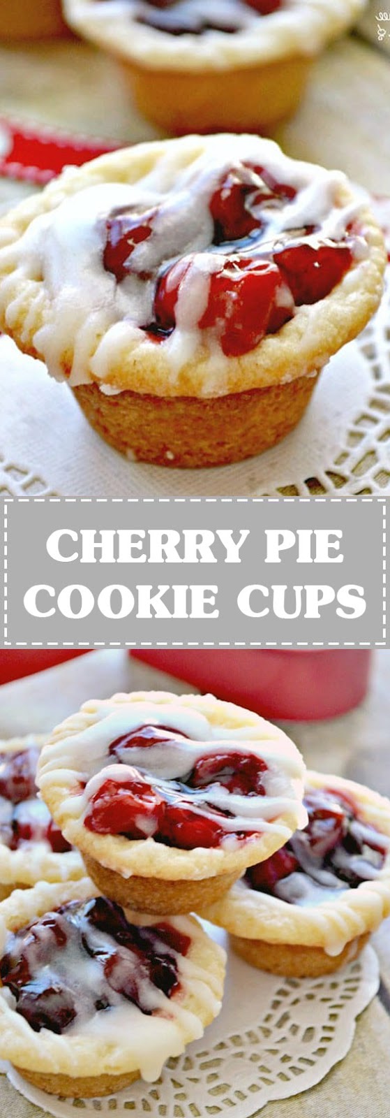 Cherry Pie Cookie Cups