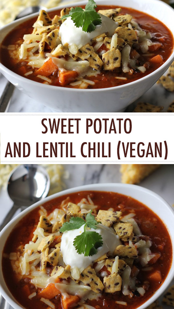 Sweet Potato and Lentil Chili (Vegan)