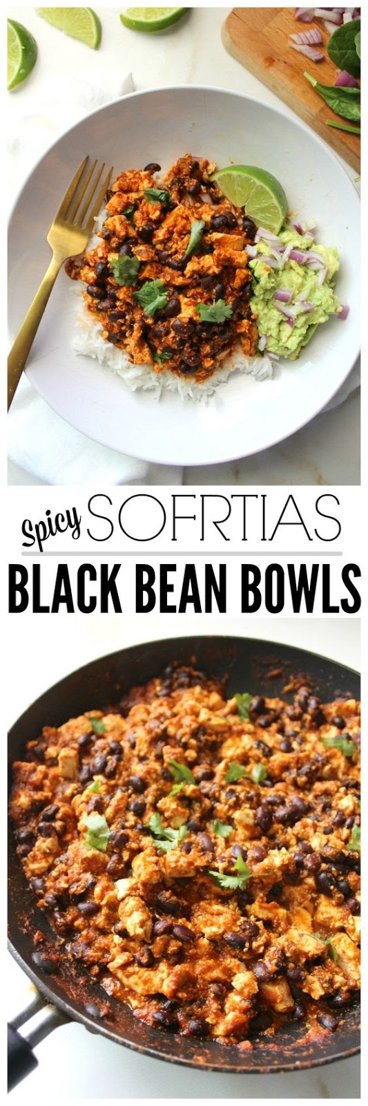 Spicy Sofritas Black Bean Bowls