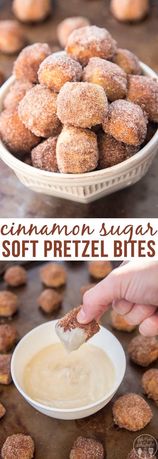 Cinnamon Sugar Soft Pretzel Bites